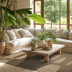 Tæpper til indendørs/udendørs brug - Ava (jute)