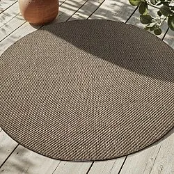 Rundt tæppe - Indoor/Outdoor Bennett (beige)