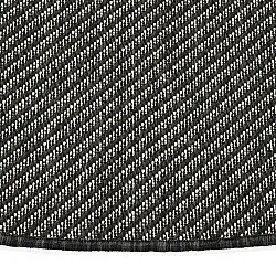 Rundt tæppe - Indoor/Outdoor Bennett (sort)