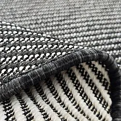 Rundt tæppe - Indoor/Outdoor Bennett (sort)