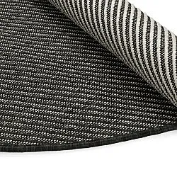 Rundt tæppe - Indoor/Outdoor Bennett (sort)