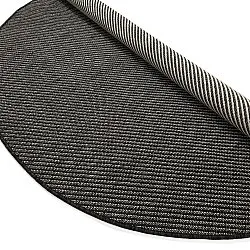 Rundt tæppe - Indoor/Outdoor Bennett (sort)