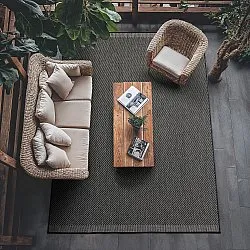 Tæpper til indendørs/udendørs brug - Bennett (sort)