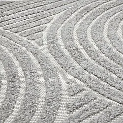 Rundt tæppe - Indoor/Outdoor Devon (grå)