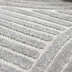 Rundt tæppe - Indoor/Outdoor Devon (grå)