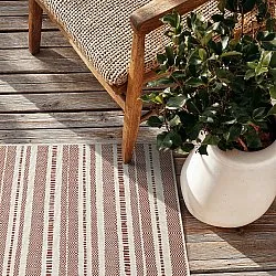 Tæpper til indendørs/udendørs brug - Ethan (orange)