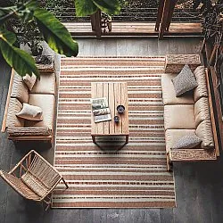 Tæpper til indendørs/udendørs brug - Ethan (orange)