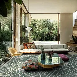 Tæpper til indendørs/udendørs brug - Francis (grøn)