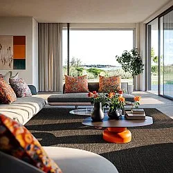 Tæpper til indendørs/udendørs brug - Hayden (sort)