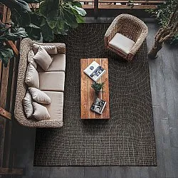 Tæpper til indendørs/udendørs brug - Hayden (sort)