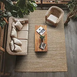 Tæpper til indendørs/udendørs brug - Liam (jute)