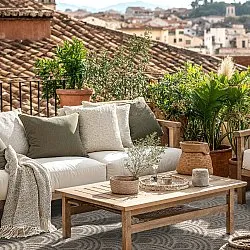 Tæpper til indendørs/udendørs brug - Odin (beige)