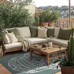 Tæpper til indendørs/udendørs brug - Raylan (grøn)