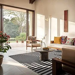 Tæpper til indendørs/udendørs brug - Roscoe (sort)