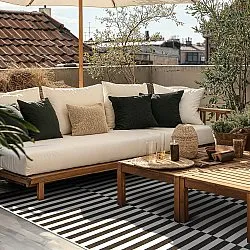 Tæpper til indendørs/udendørs brug - Roscoe (sort)