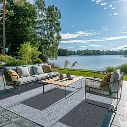 Tæpper til indendørs/udendørs brug - Monsanto (grå)