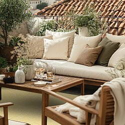 Tæpper til indendørs/udendørs brug - Thurman (gul)