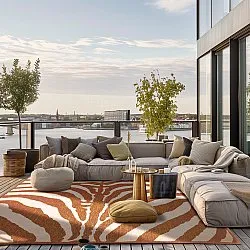 Tæpper til indendørs/udendørs brug - Winona (orange)