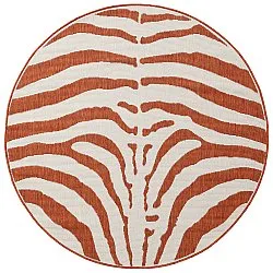 Rundt tæppe - Indoor/Outdoor Winona (orange)