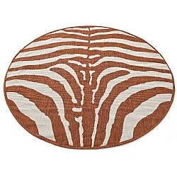 Rundt tæppe - Indoor/Outdoor Winona (orange)