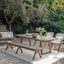 Tæpper til indendørs/udendørs brug - Zelmare (råhvid)