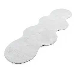 Bølget Løber - Aranga Super Soft Fur (hvid)