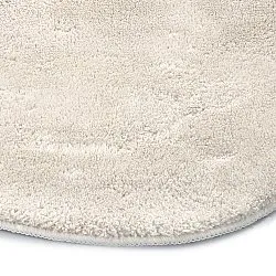 Rundt Bølget Tæppe - Aranga Super Soft Fur (beige)
