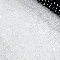 Rundt Bølget Tæppe - Aranga Super Soft Fur (hvid)