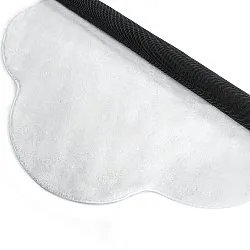 Rundt Bølget Tæppe - Aranga Super Soft Fur (hvid)