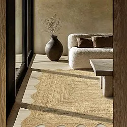 Bølget jutetæppe - San Francisco (jute)
