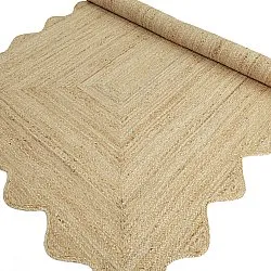 Bølget jutetæppe - San Francisco (jute)