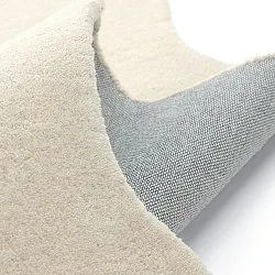 Bølget uldtæppe - Diu Hand Tufted Wool Premium (fløde)