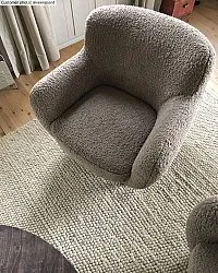 Uldtæppe - Avafors Wool Bubble (beige)