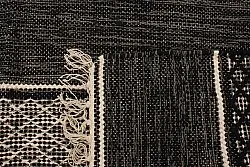 Kludetæppe - Visby (sort)