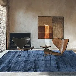 Viscose-tæppe - Jodhpur Special Luxury Edition (blå)