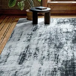 Viscose-tæppe - Jodhpur Special Luxury Edition (blå/grå)