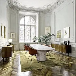 Viscose-tæppe - Jodhpur Special Luxury Edition (olivengrøn)