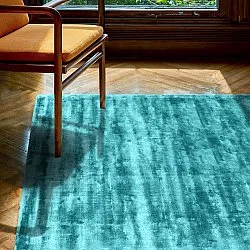 Viscose-tæppe - Jodhpur Special Luxury Edition (turkis)