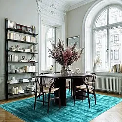 Viscose-tæppe - Jodhpur Special Luxury Edition (turkis)