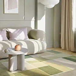 Wilton-tæppe - Alexandra (grøn/creme)