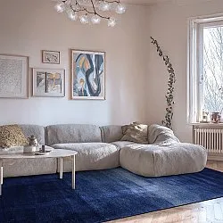 Wilton-tæppe - Bacalar (mørkeblå)