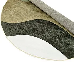 Rundt tæppe - Barcelona (brun)