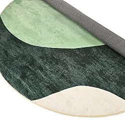 Rundt tæppe - Barcelona (grøn)