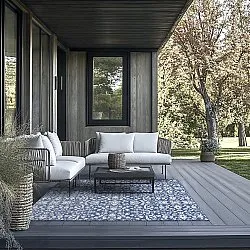 Tæpper til indendørs/udendørs brug - Brussels Ocean (blå)