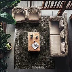 Tæpper til indendørs/udendørs brug - Brussels Weave (sort)