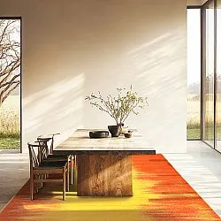 Wilton-tæppe - Cara (orange/gul)