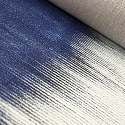 Wilton-tæppe - Cara (hvid/mørkeblå)