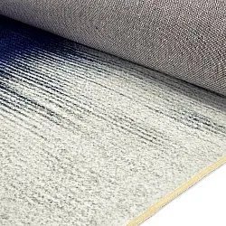 Wilton-tæppe - Cara (hvid/mørkeblå)