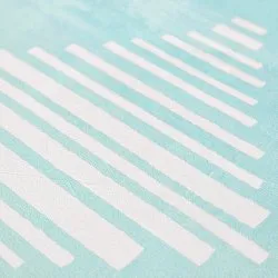 Wilton-tæppe - Carmen (lyseblå/hvid)