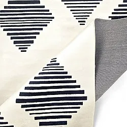 Wilton-tæppe - Carmen (creme/sort)